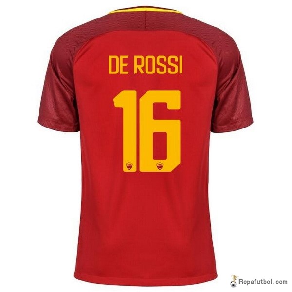 Camiseta As Roma Replica Primera Ropa De Rossi 2017/18